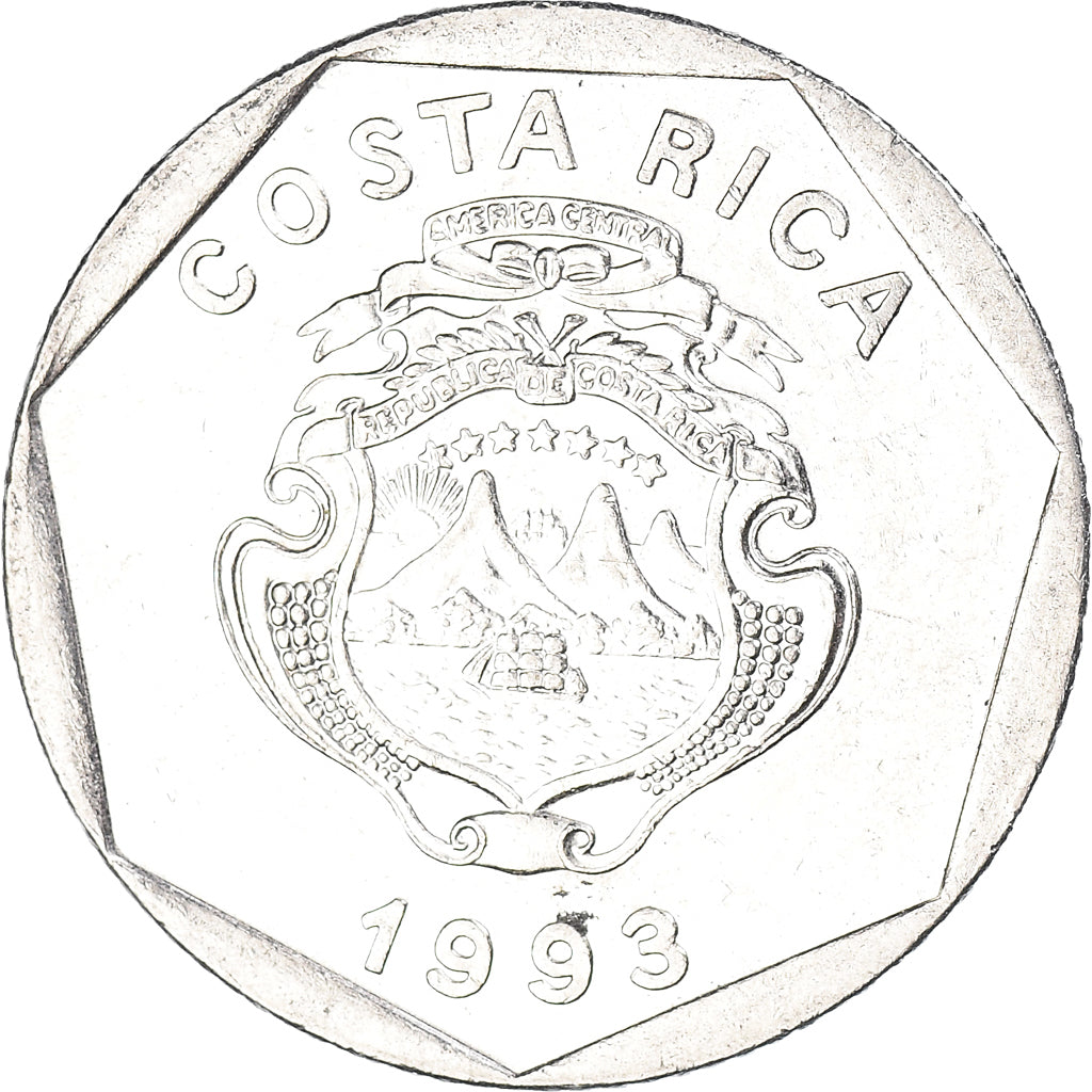 Moneda, Costa Rica, 5 Colones, 1993