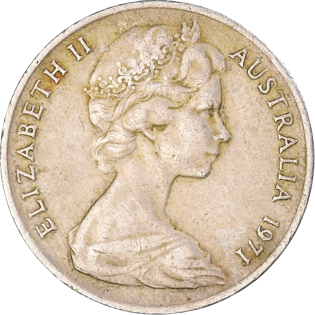 Coin, Australia, 10 Cents, 1971