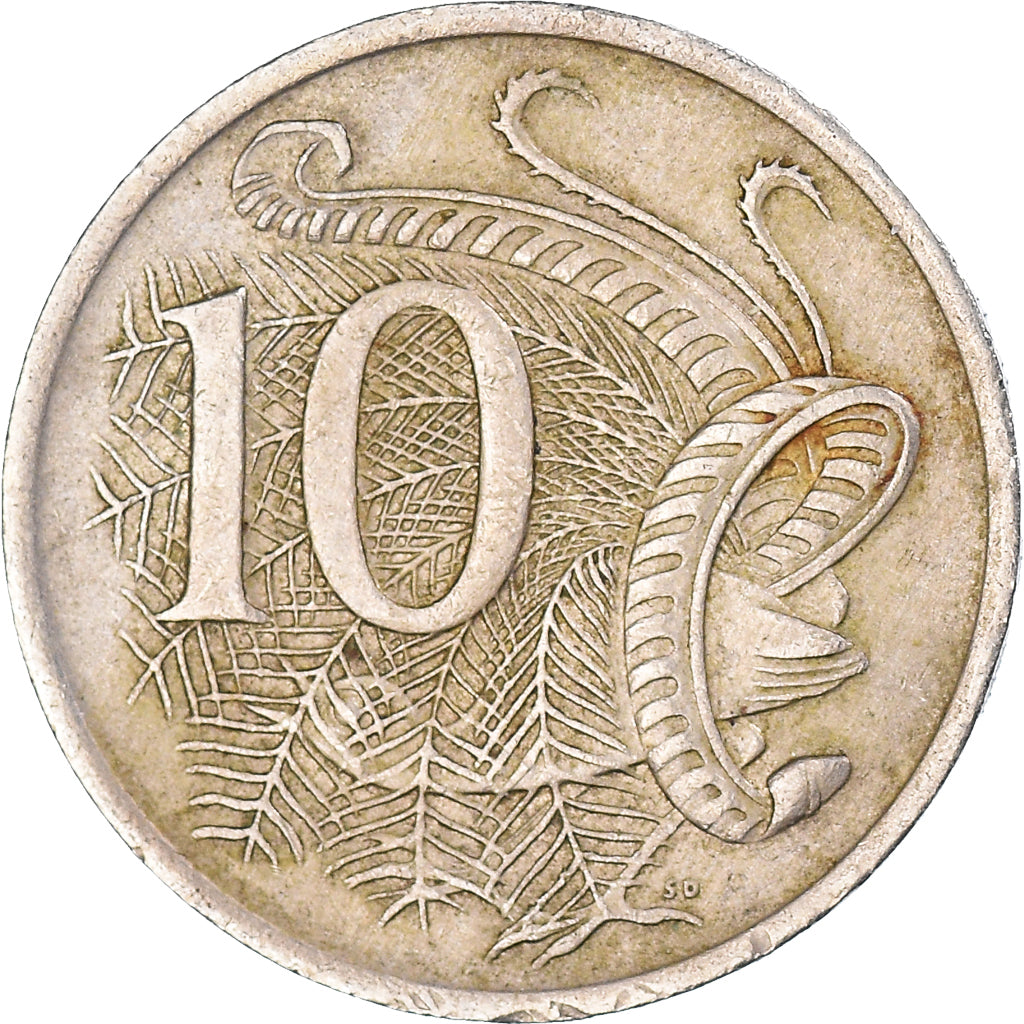 Coin, Australia, 10 Cents, 1971