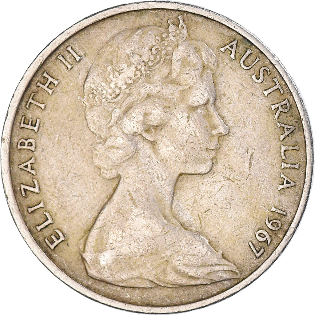 Moneda, Australia, 20 Cents, 1967