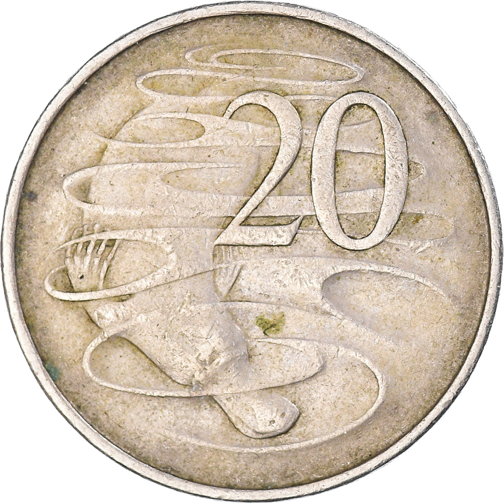 Moneda, Australia, 20 Cents, 1967