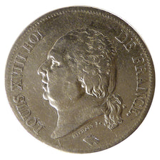 Coin, France, Louis XVIII, Louis XVIII, 5 Francs, 1823, Lille, VF(30-35)