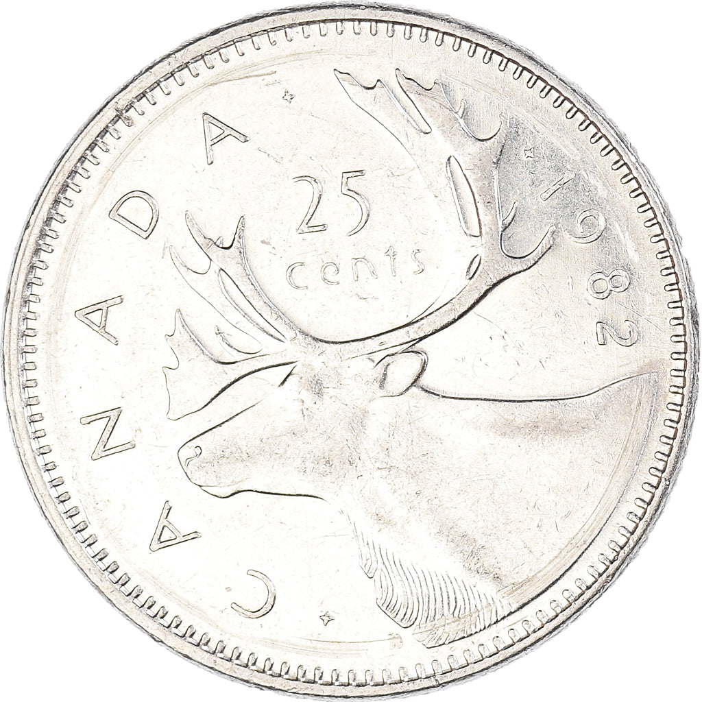 Moeda, Canadá, 25 Cents, 1982
