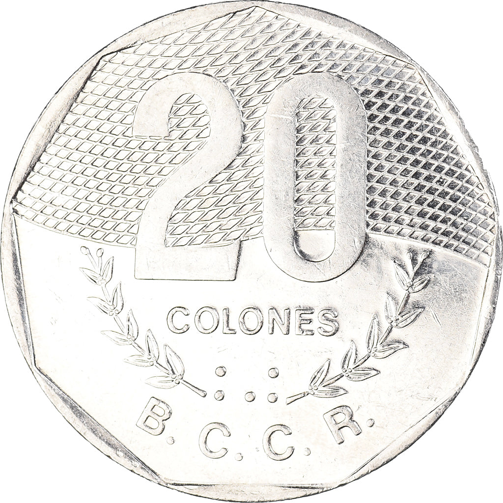Coin, Costa Rica, 20 Colones, 1994
