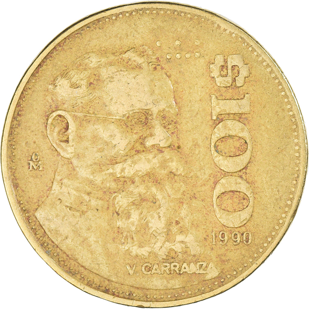 Moneda, México, 100 Pesos, 1990