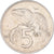 Moneta, Nowa Zelandia, 5 Cents, 1970