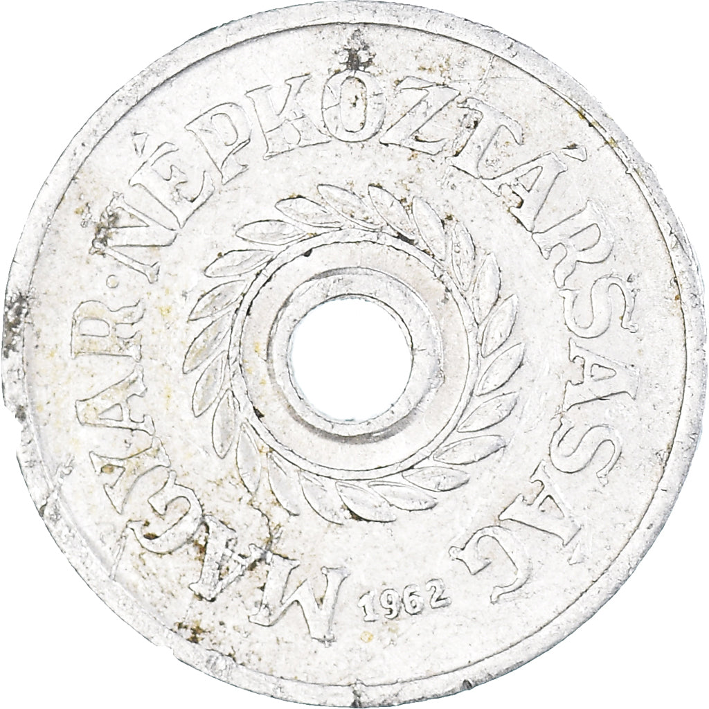 Moeda, Hungria, 2 Filler, 1962