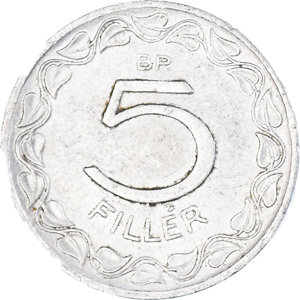 Coin, Hungary, 5 Filler, 1959