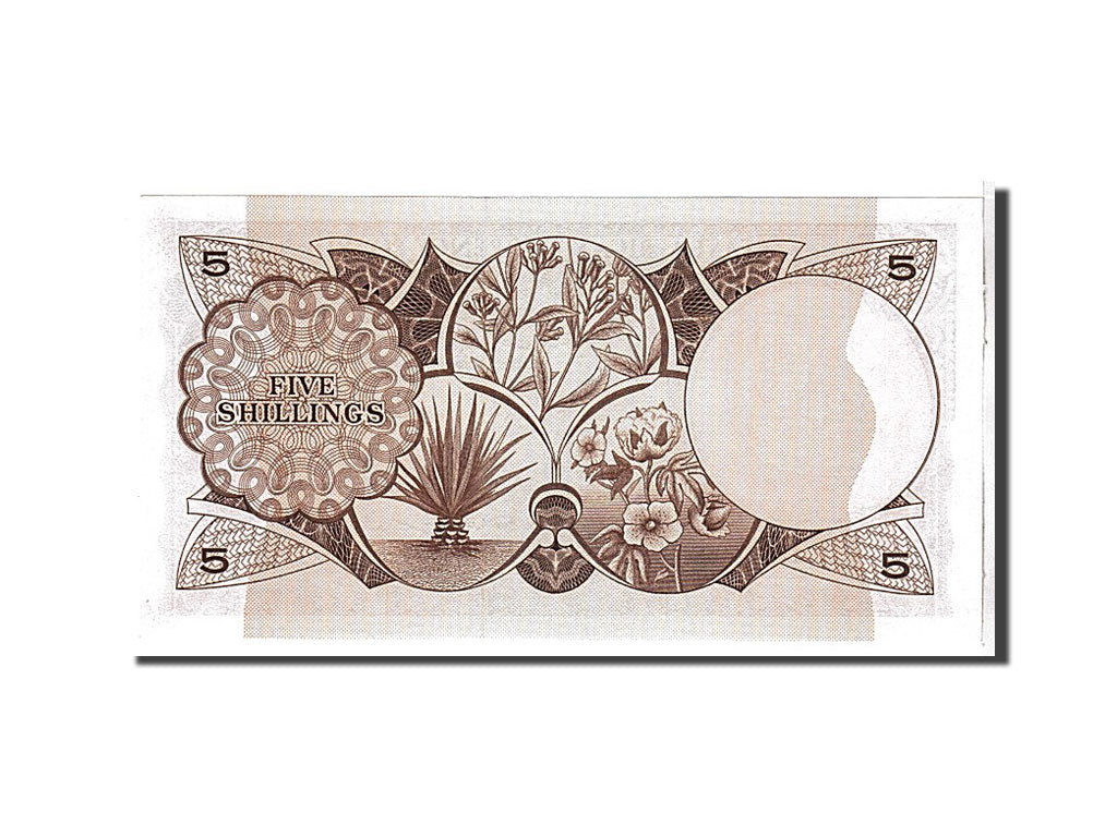 East Africa, 5 Shillings, 1964, KM #45, UNC(65-70), E557820