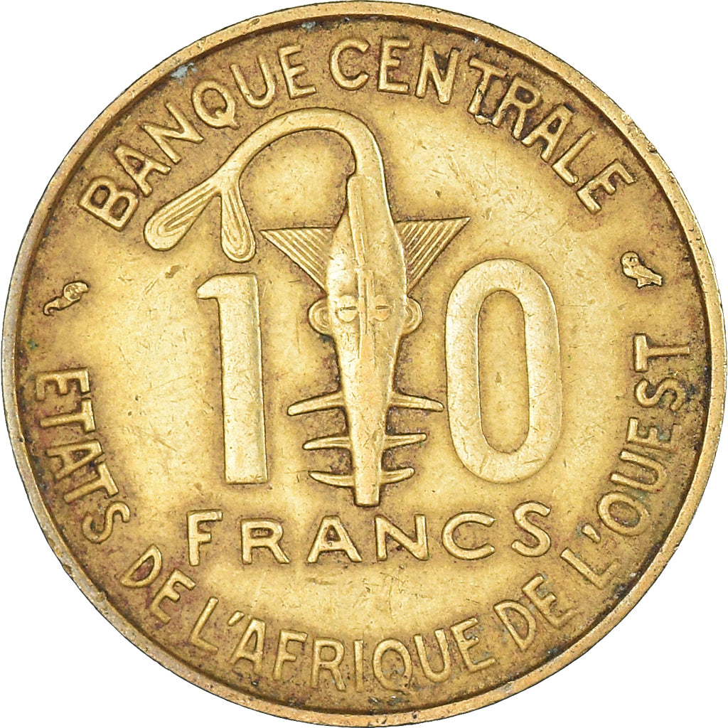 Moneta, Stati dell'Africa occidentale, 10 Francs, 1971