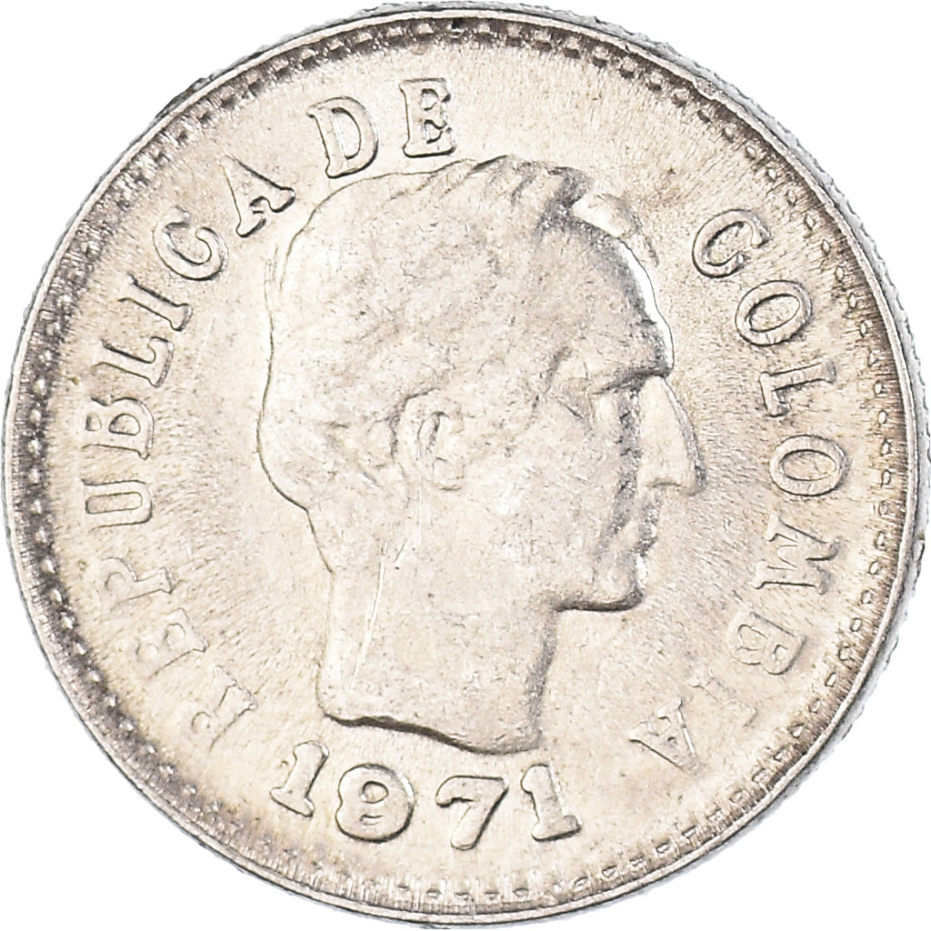 Monnaie, Colombie, 10 Centavos, 1971