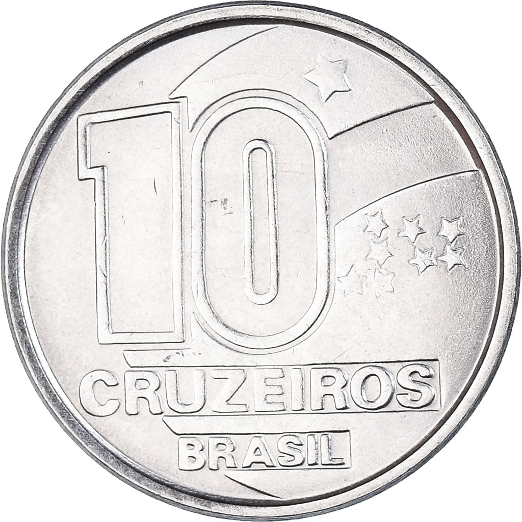 Coin, Brazil, 10 Cruzeiros, 1990