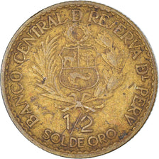 Münze, Peru, 1/2 Sol, 1965