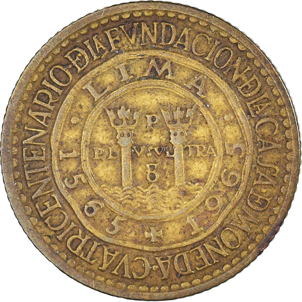 Münze, Peru, 1/2 Sol, 1965