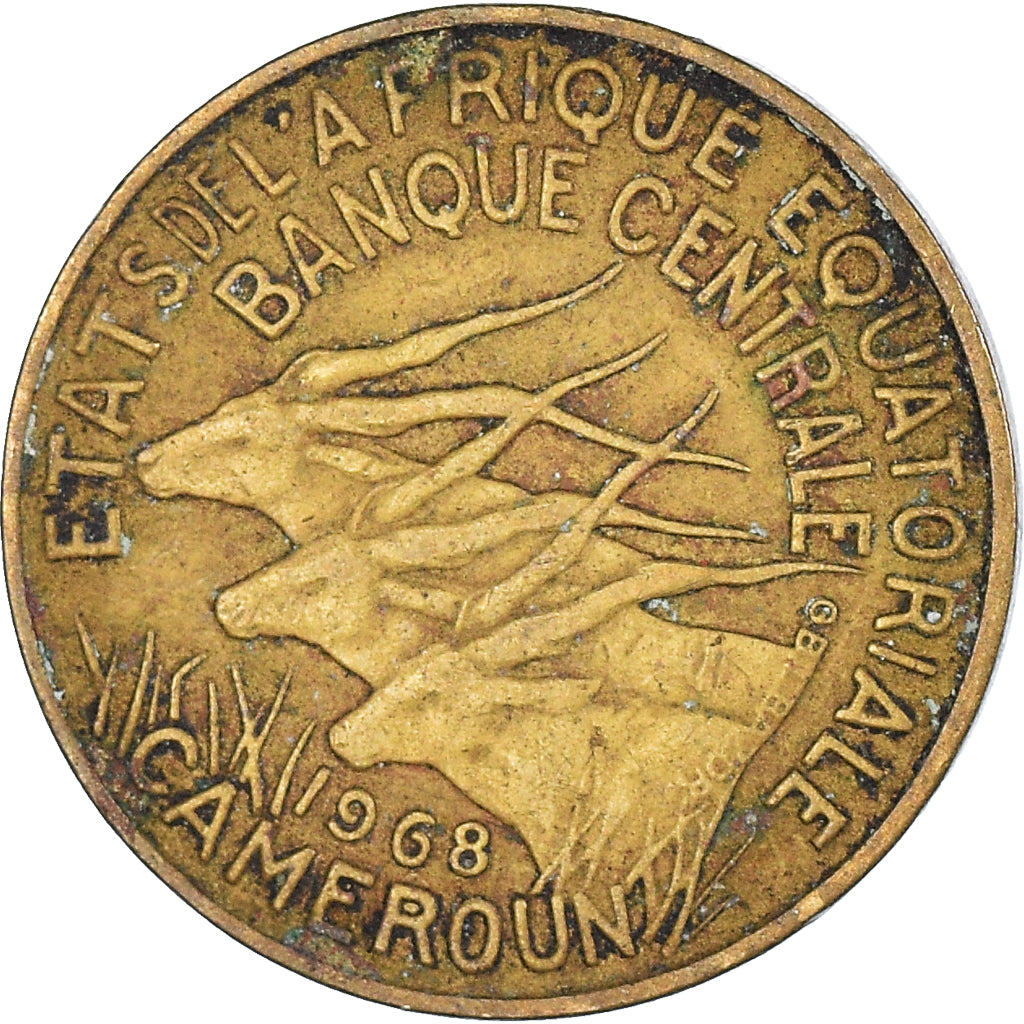 Moneta, Stati dell’Africa equatoriale, 5 Francs, 1968