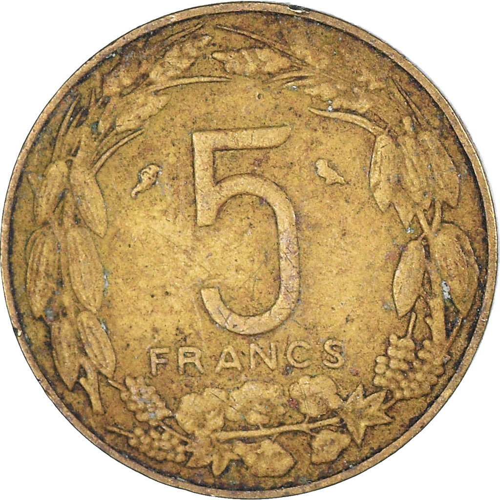 Moneta, Stati dell’Africa equatoriale, 5 Francs, 1968