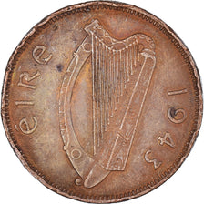 Coin, IRELAND REPUBLIC, 1/2 Penny, 1943