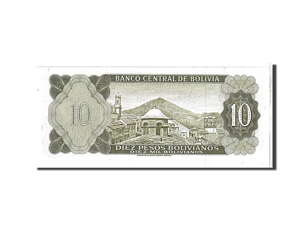 Bolivia, 10 Pesos Bolivianos, 1962, KM #154a, UNC(65-70), S3895492