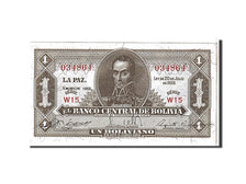 Banknote, Bolivia, 1 Boliviano, 1952, KM:128c, UNC(65-70)