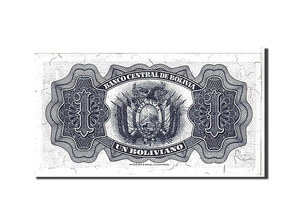 Banknote, Bolivia, 1 Boliviano, 1952, KM:128c, UNC(65-70)