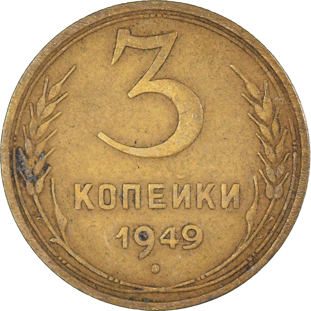 Munten, Rusland, 3 Kopeks, 1949