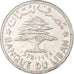 Coin, Lebanon, 50 Piastres, 1975