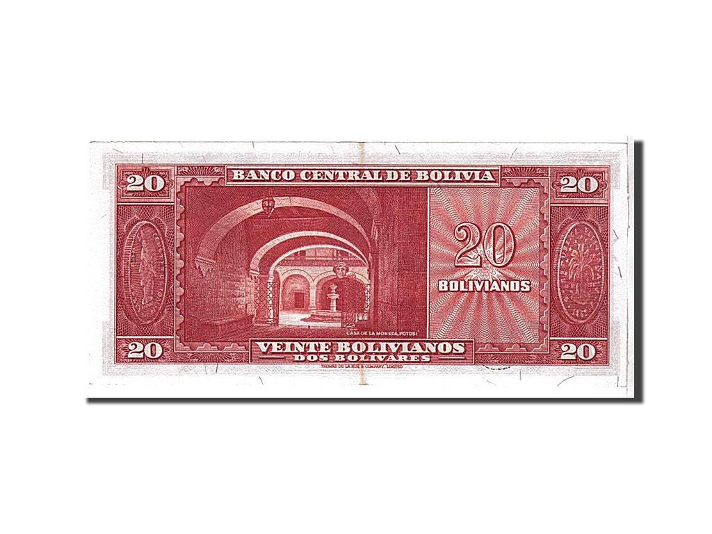 Bolivia, 20 Bolivianos, 1945, KM #140a, UNC(65-70), 028024H