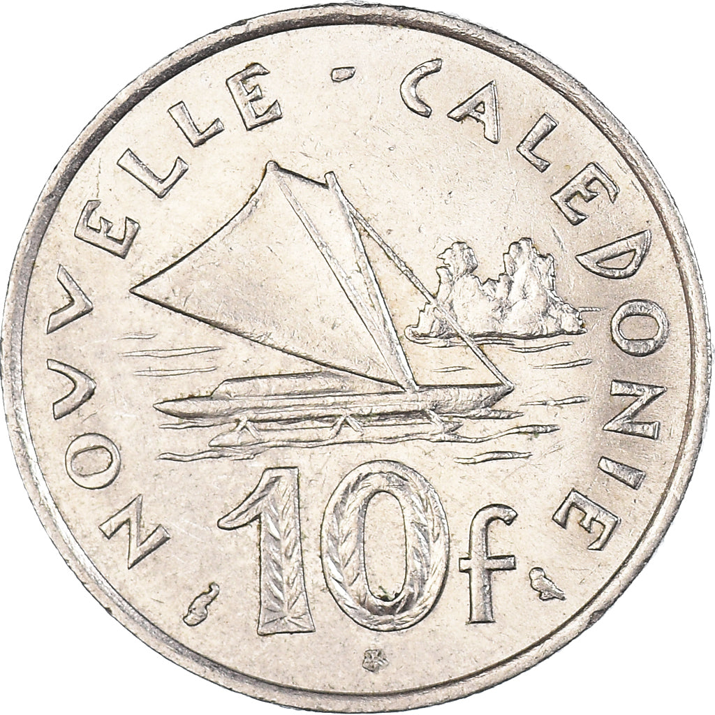 Coin, New Caledonia, 10 Francs, 1973