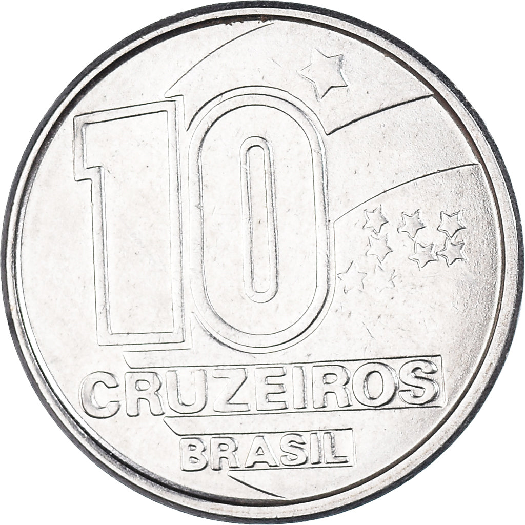 Munten, Brazilië, 10 Cruzeiros, 1990