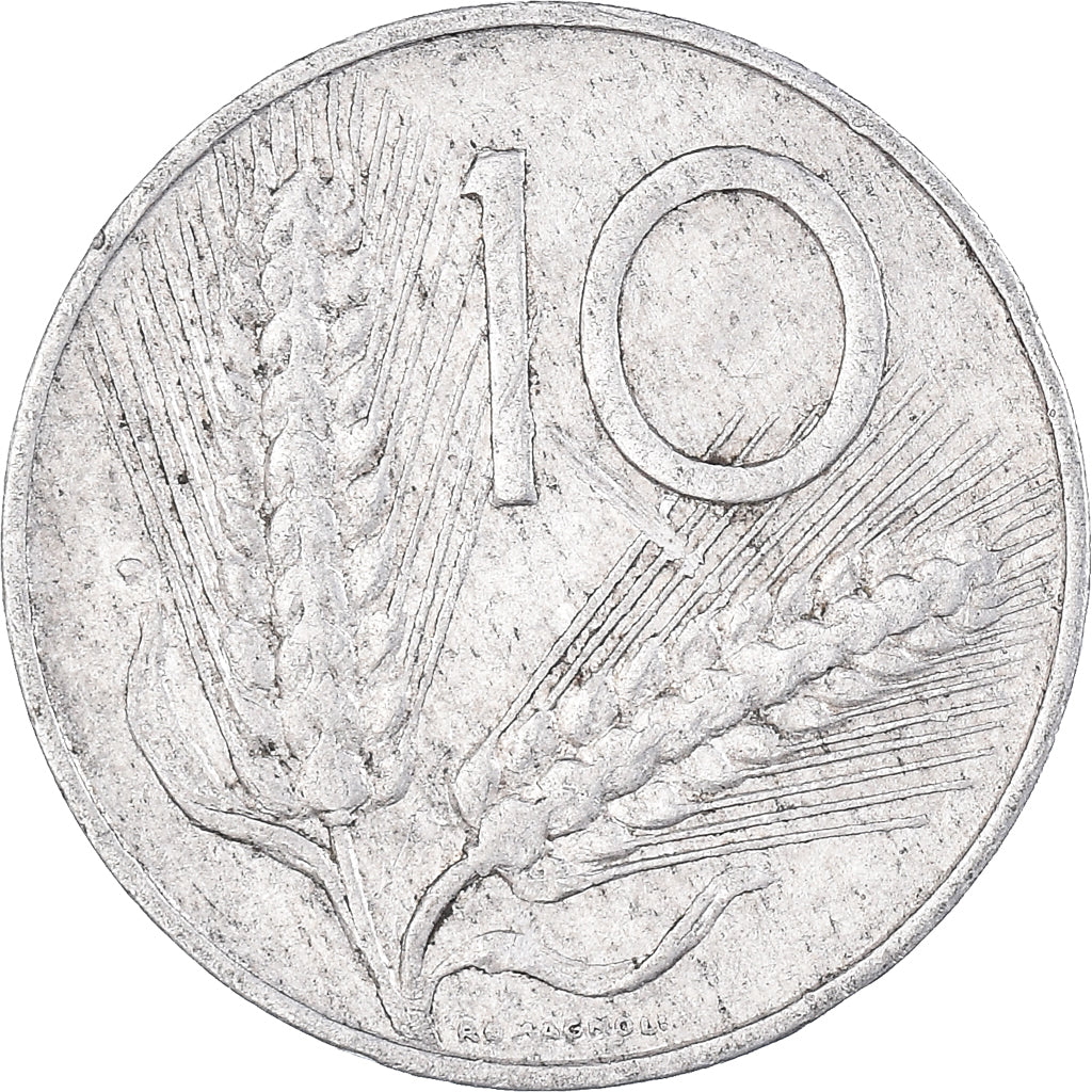 Munten, Italië, 10 Lire, 1970