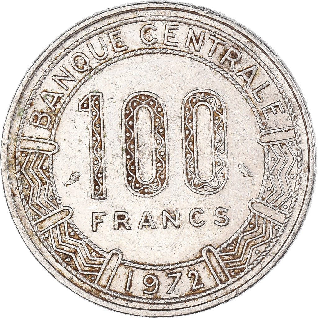 Monnaie, Cameroun, 100 Francs, 1972