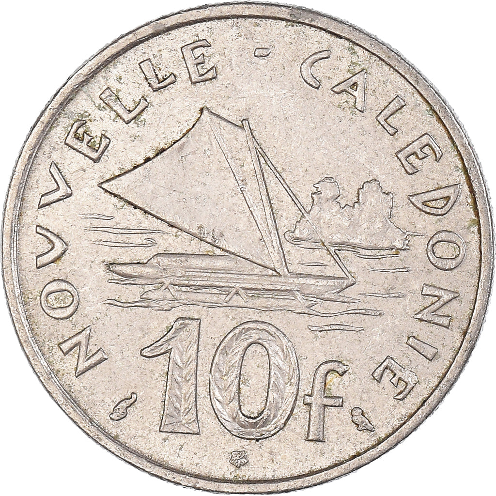 Munten, Nieuw -Caledonië, 10 Francs, 1972
