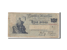 Argentina, 10 Pesos, 1908, KM #245a, EF(40-45), 51386466A