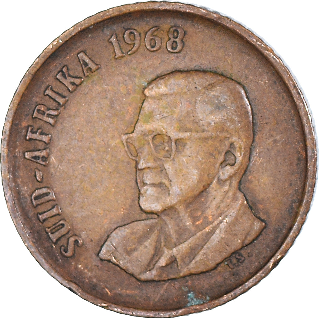 Coin, South Africa, Cent, 1968