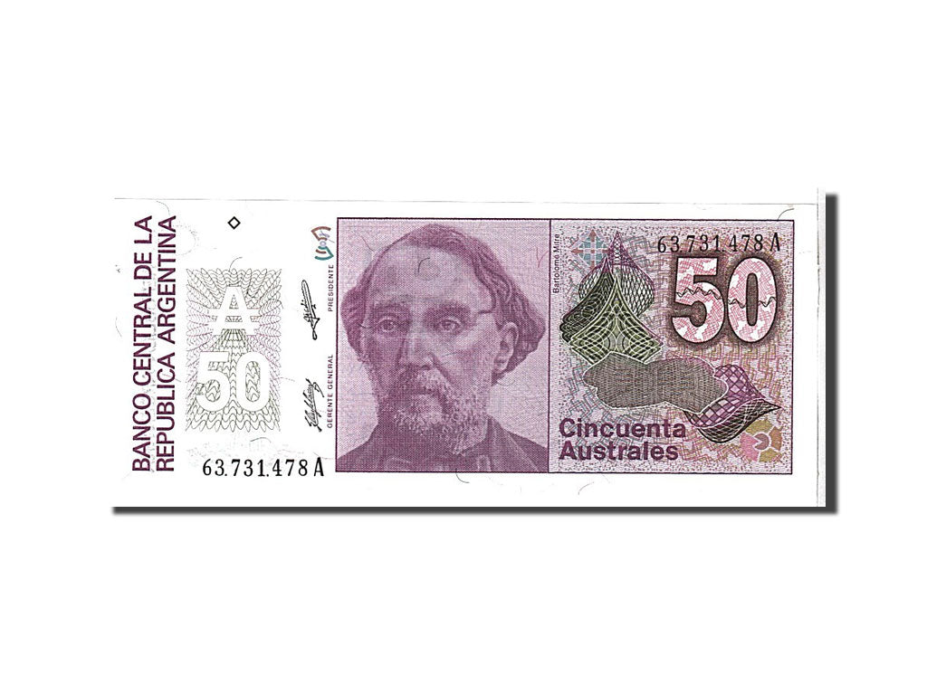 Argentina, 50 Australes, 1986, KM #326b, UNC(65-70), 63731478A