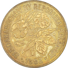 Coin, Madagascar, 20 Francs, 4 Ariary, 1982