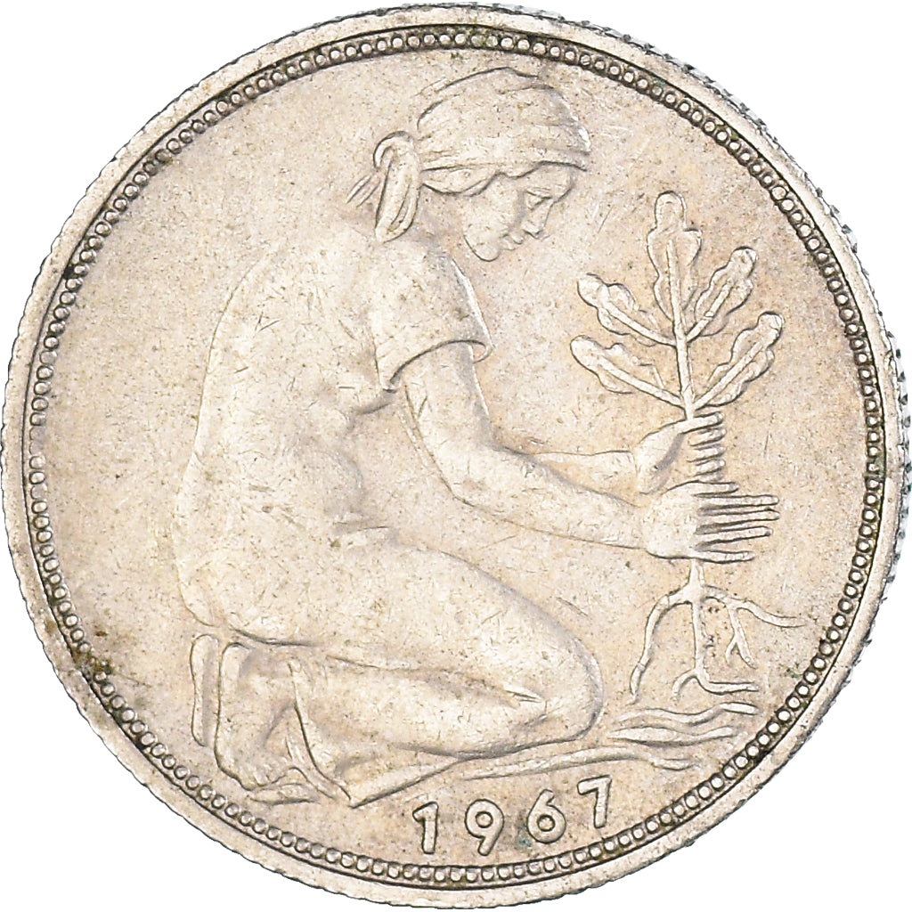 Munten, Federale Duitse Republiek, 50 Pfennig, 1967