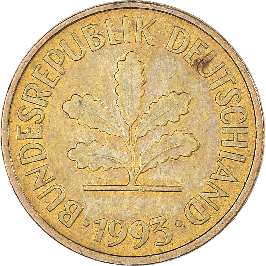 Moneta, Niemcy, 5 Pfennig, 1993
