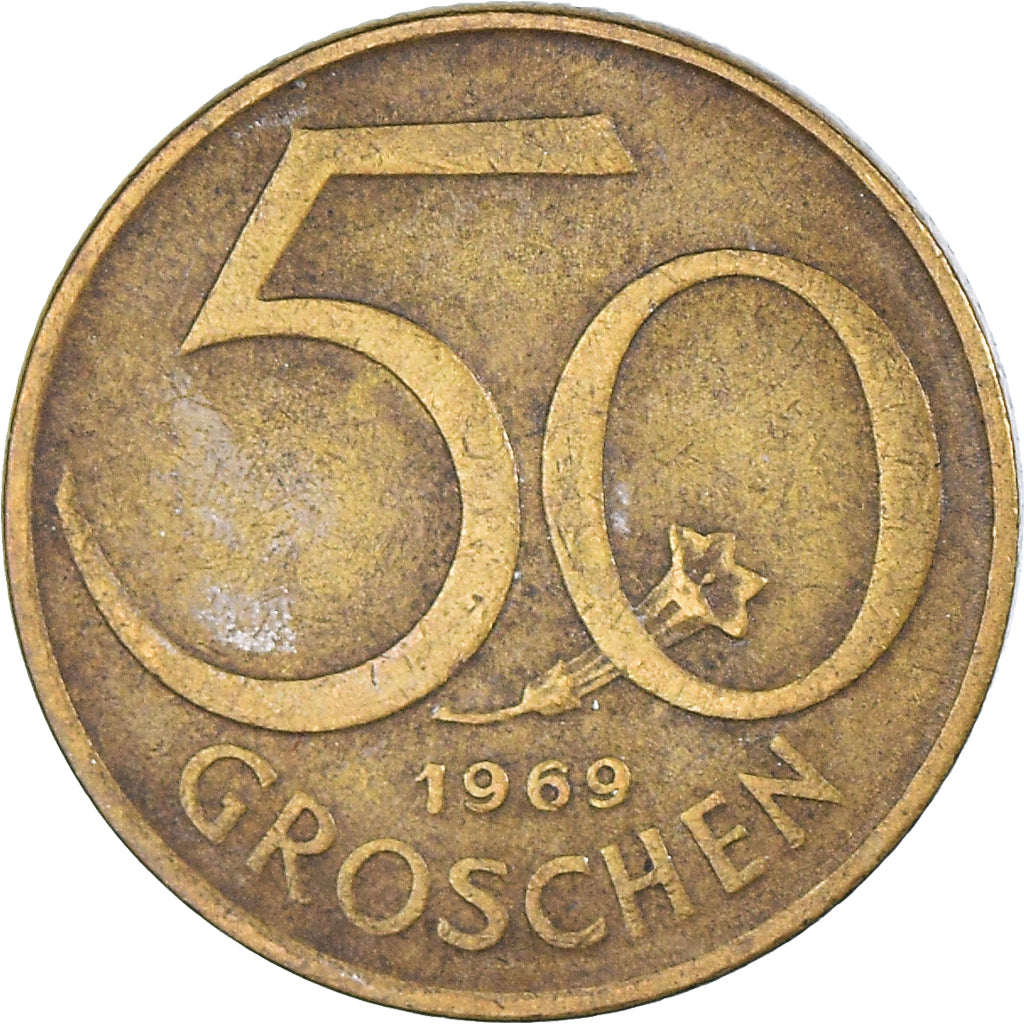 Moneda, Austria, 50 Groschen, 1969