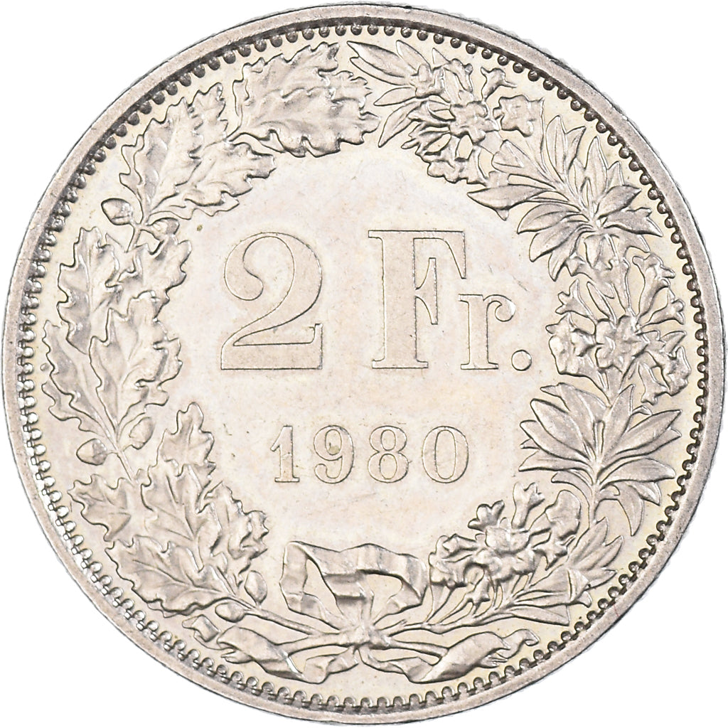 Moneta, Szwajcaria, 2 Francs, 1980