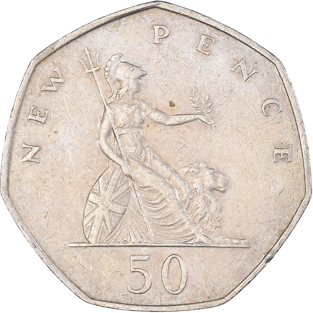 Monnaie, Grande-Bretagne, 50 New Pence, 1970