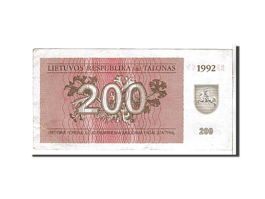 Banknote, Lithuania, 200 (Talonas), 1992, EF(40-45)