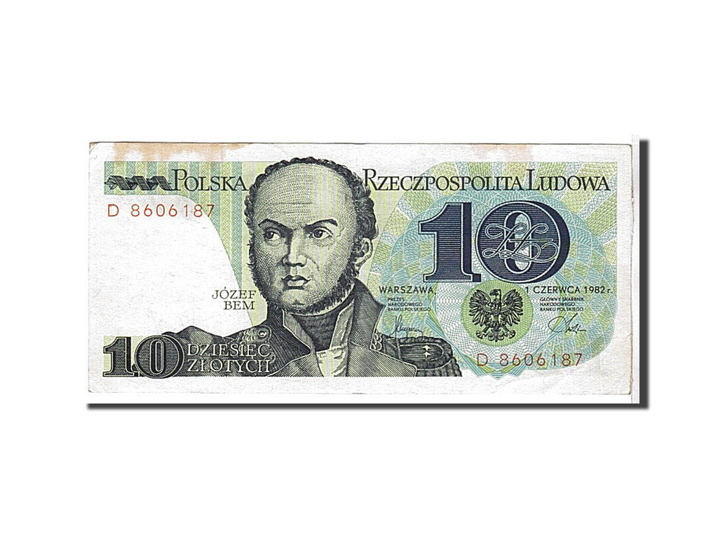 Poland, 10 Zlotych, 1982, KM #148a, EF(40-45), D8606187