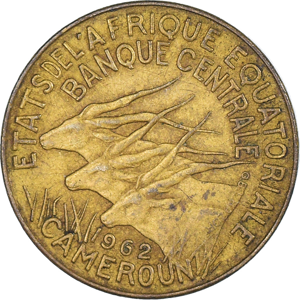 Münze, Äquatorial Afrikanische Staaten, 5 Francs, 1962