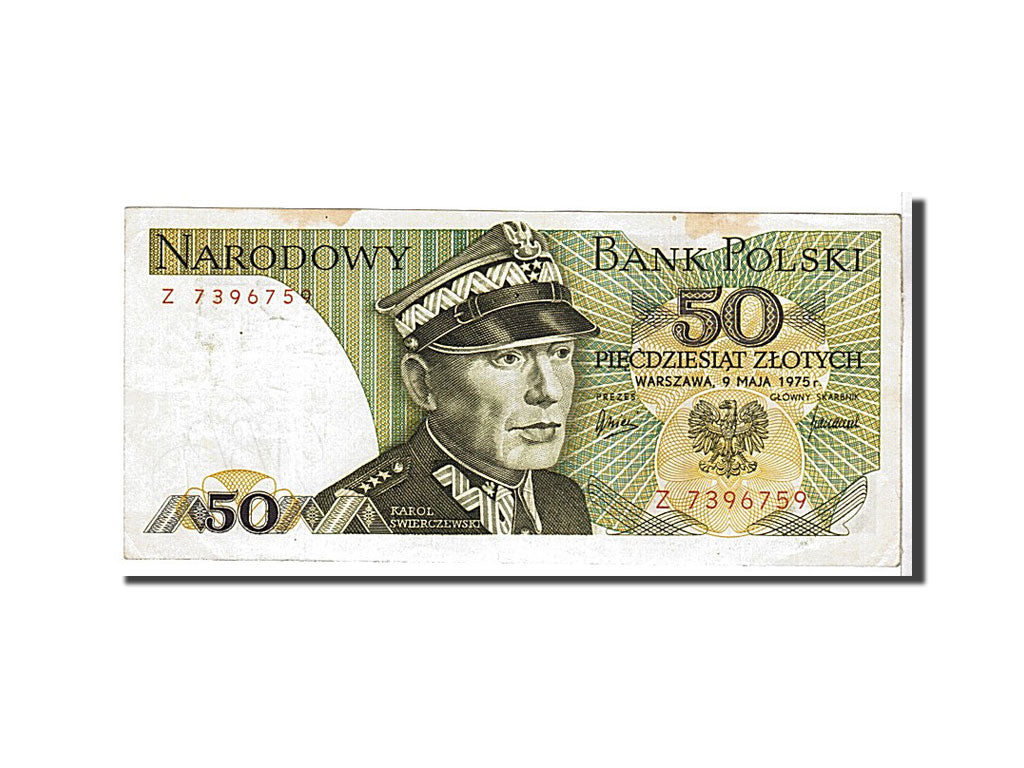 Polonia, 50 Zlotych, 1975, KM:142a, BB