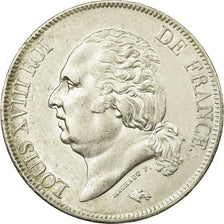 Francia, Louis XVIII, 5 Francs, 1824, Lille, Argento, SPL-, Gadoury:614