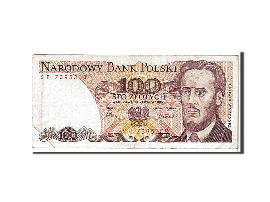Banknote, Poland, 100 Zlotych, 1986, KM:143e, EF(40-45)