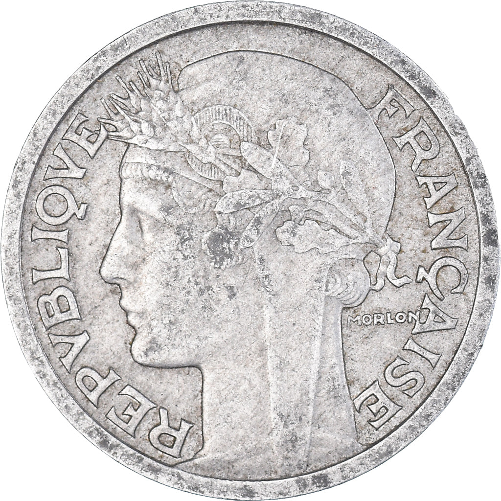 Moneta, Francia, 2 Francs, 1945