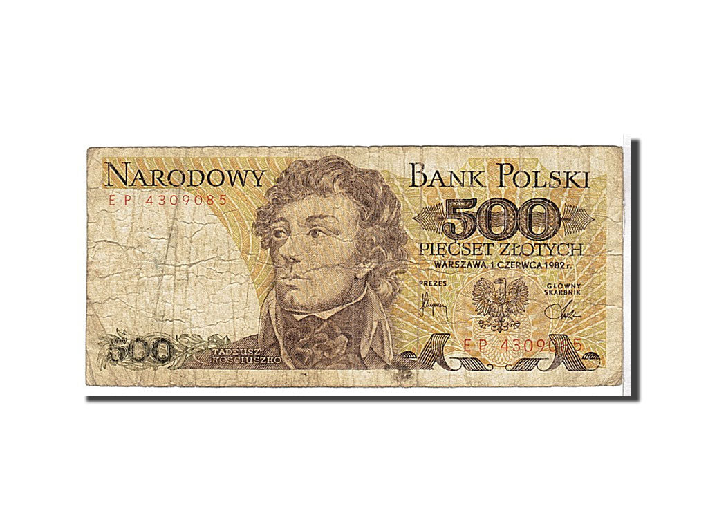 Billet, Pologne, 500 Zlotych, 1982, B