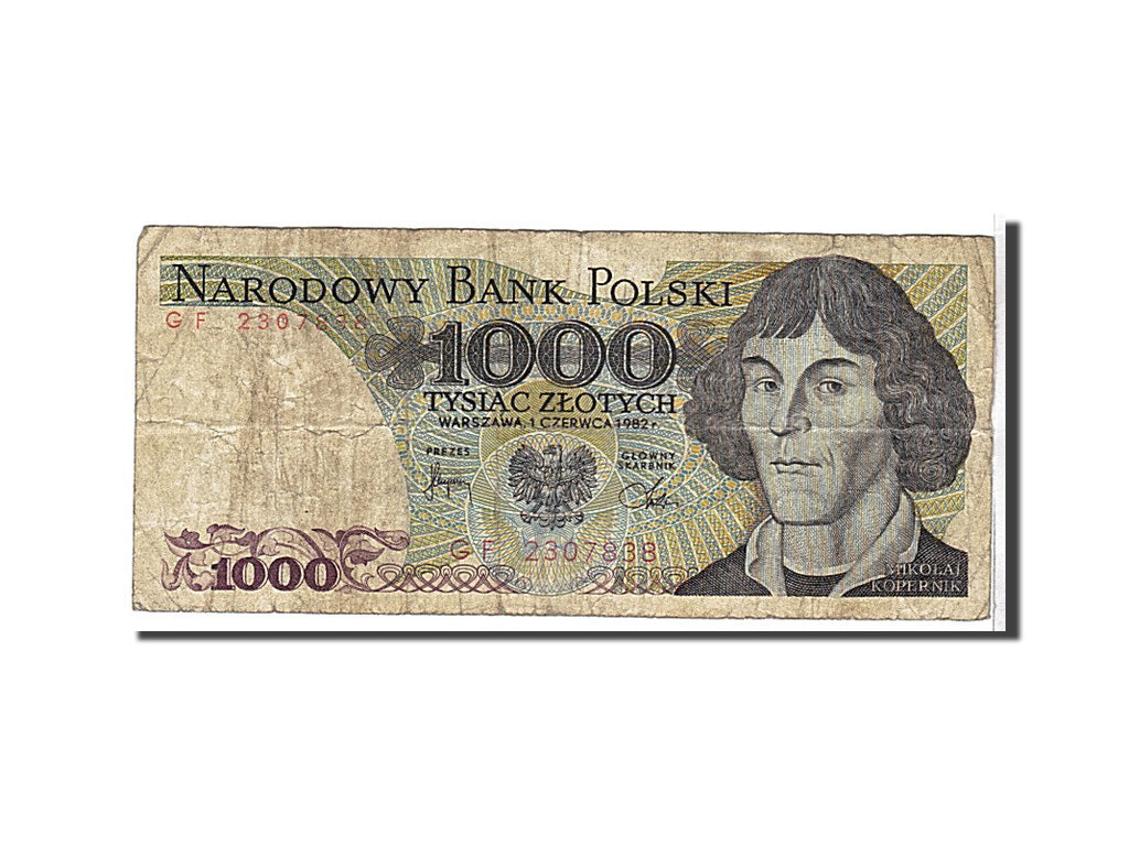 Banknote, Poland, 1000 Zlotych, 1982, KM:146c, VG(8-10)